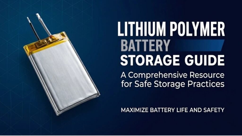 Lithium polymer battery storage guide B2B marketing banner A&S Power