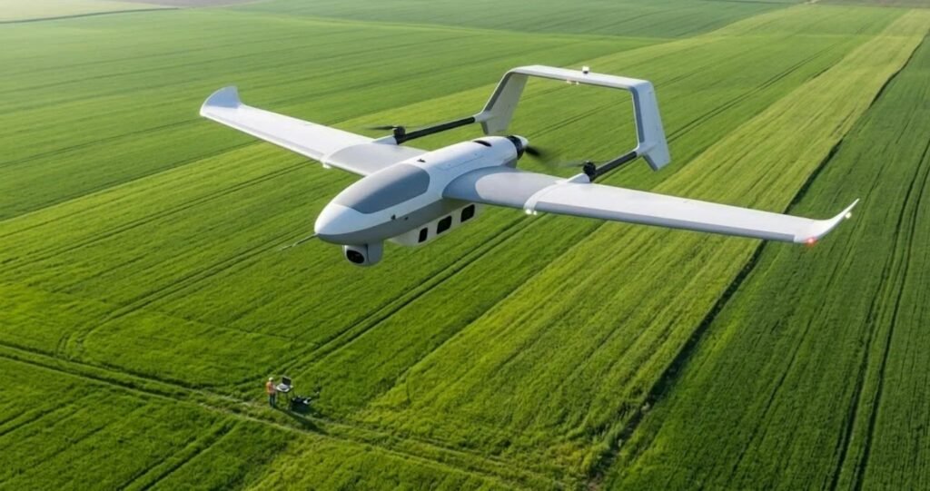 354Wh/kg high energy density drone battery cell AS-B588J9 powering long range fixed wing survey and mapping UAV